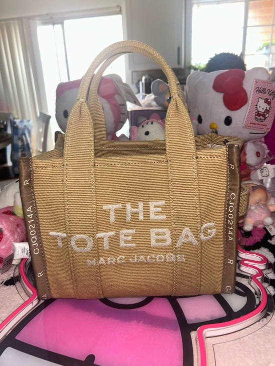 Marc Jacobs Handbags - Marc Jacobs Tan Canvas 'The Tote Bag' Small Top-Handle Tote